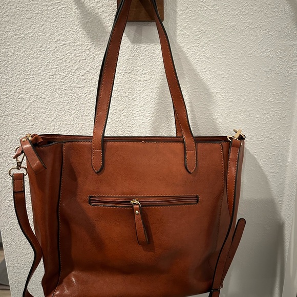 Tote. Whiskey brown. - Picture 2 of 2
